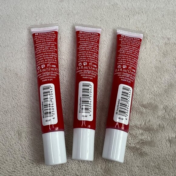 Essence BB Beauty Balm Lip Gloss with Shea Butter Heartbreaker 05 Lot of 3 NEW - Picture 4 of 4